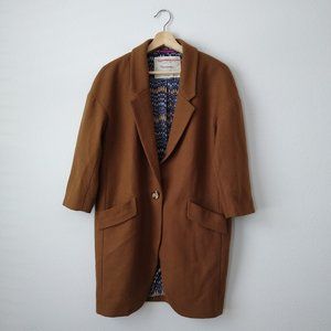 Anthropologie Brown Coat